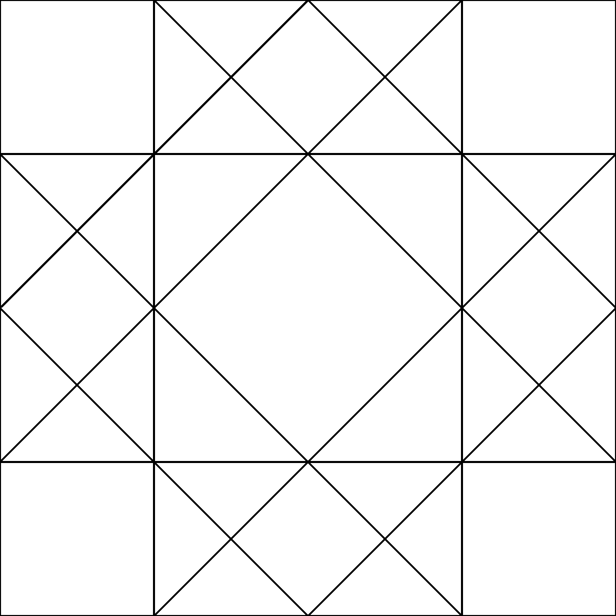 Pattern 52, Candy Star barn quilt pattern thumbnail